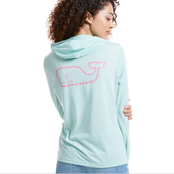 Vineyard Vines Hoodie-Tee w/ Ombré Sleeve - Picture 1 of 4